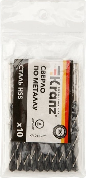 Набор сверл Kranz KR-91-0621