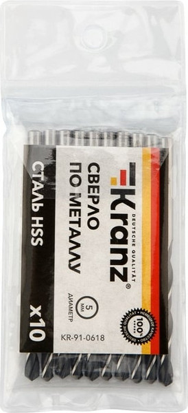 Набор сверл Kranz KR-91-0618