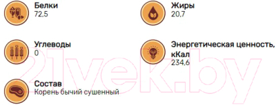 Набор лакомств для собак Кусьняшка Корень бычий