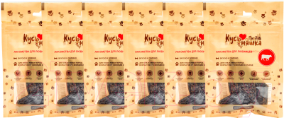 Набор лакомств для собак Кусьняшка Печень говяжья - фото