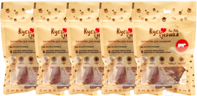 Набор лакомств для собак Кусьняшка Рубец говяжий неочищенный - фото