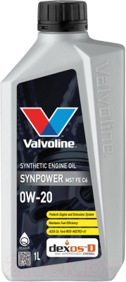 Моторное масло Valvoline SynPower MST FE C6 0W20 / 898291 - фото