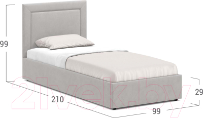 Односпальная кровать Moon Trade 1258 / MF004825