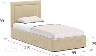 Односпальная кровать Moon Trade 1258 / MF004776