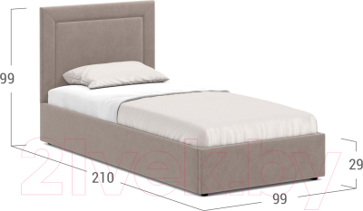 Односпальная кровать Moon Trade 1258 / MF004816