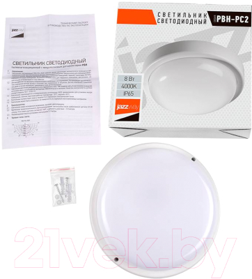 Светильник ЖКХ JAZZway Банник PBH-PC2-RA 8Вт 4000К / 1035646