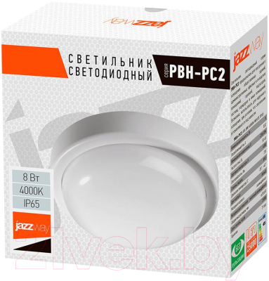 Светильник ЖКХ JAZZway Банник PBH-PC2-RA 8Вт 4000К / 1035646