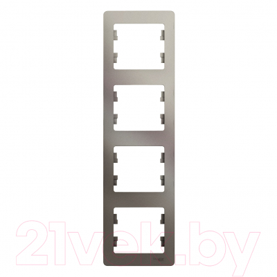 Рамка для выключателей и розеток Systeme (Schneider) Electric Glossa GSL001208 - фото