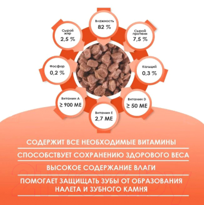 Влажный корм для кошек Kissa С индейкой в соусе