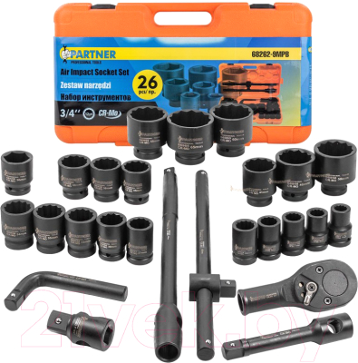 Универсальный набор инструментов Partner PA-68262-9MPB - фото