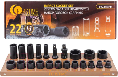 Набор головок слесарных Forstime FT-50221MPB - фото