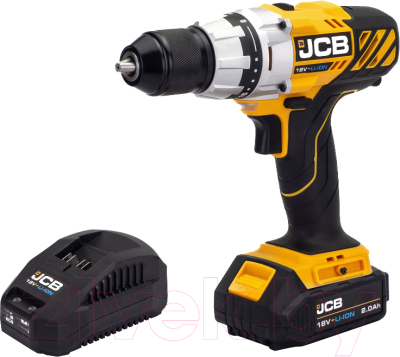 Аккумуляторная дрель-шуруповерт JCB 18DD-2X-E - фото