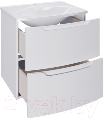 Тумба под умывальник Belux Ганновер НП 60-02 (1, белый глянец)