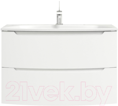 Тумба под умывальник Belux Ганновер НП 100-02 (1, белый глянец) - фото