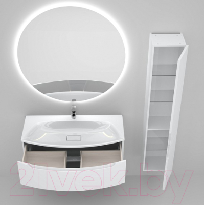 Тумба под умывальник Belux Ганновер НП 120-02 (1, белый глянец)