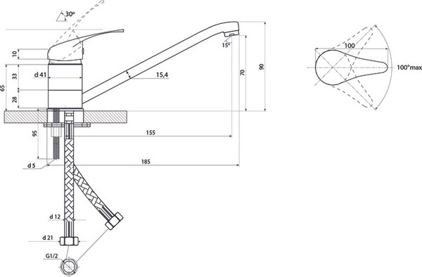 Смеситель Славен СЛ-ОД-П20