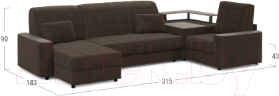 Диван угловой Moon Family 018 / MF007617