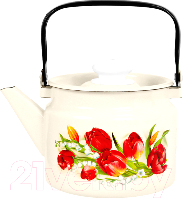 Чайник Лысьвенские эмали Ласковый май С-2710П2/4ЖмРч - фото