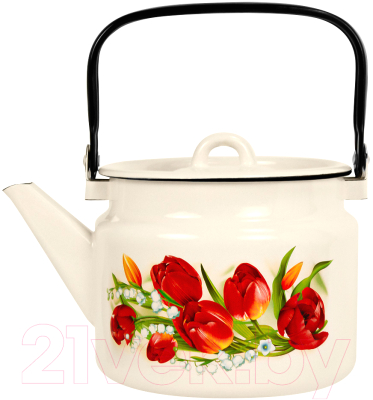 Чайник Лысьвенские эмали Ласковый май С-2710/4ЖмРч - фото