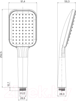 Лейка ручного душа Milardo 1F Ideal Spa ILS1FCSM18