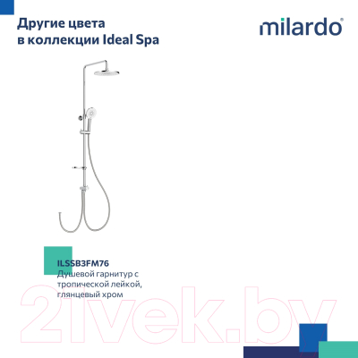 Душевая система Milardo Ideal Spa ILSBL3FM76