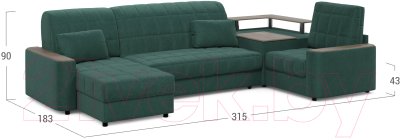 Диван угловой Moon Family 018 / MF007686