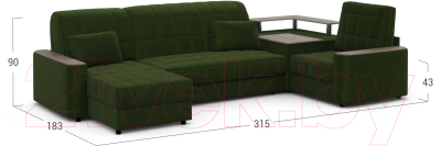 Диван угловой Moon Family 018 / MF007615