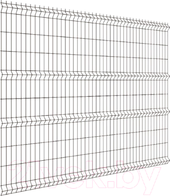 3D панель заборная Белзабор Medium RAL 7016 GL 2030x2500мм - фото