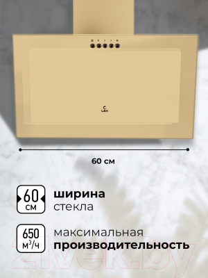 Вытяжка наклонная Lex Mio 600