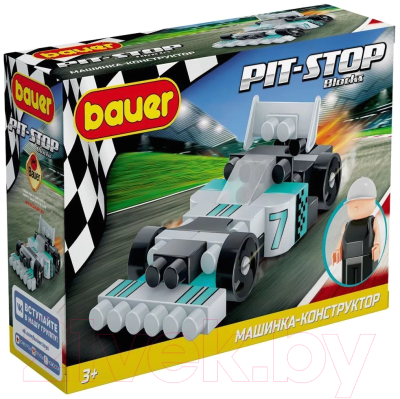 Конструктор Bauer Pit Stop Гоночная машина / 811 - фото