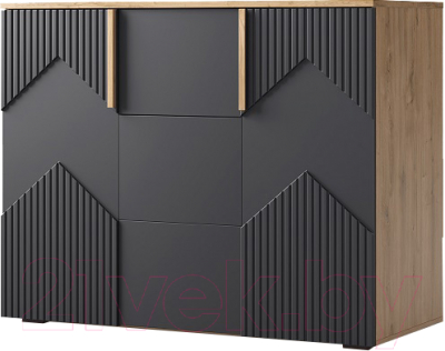 Тумба Мебель-КМК 2Д3Я Оливия КМК 0971.2 - фото