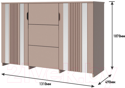 Тумба Мебель-КМК Харди КМК 0965.20