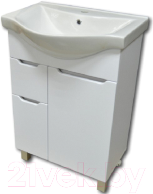 Тумба с умывальником Гамма Р24оФ8 У-60 Альбатрос-10060 - фото