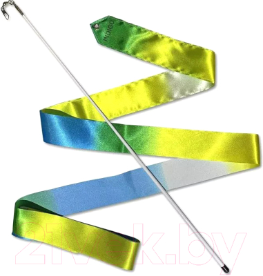 Лента для художественной гимнастики с палочкой Indigo Sport АВ236-14 - фото