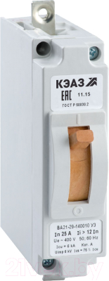 Выключатель автоматический КЭАЗ ВА21-29М-120010-5А-1.5Iн-240DC-У3 / 100466 - фото