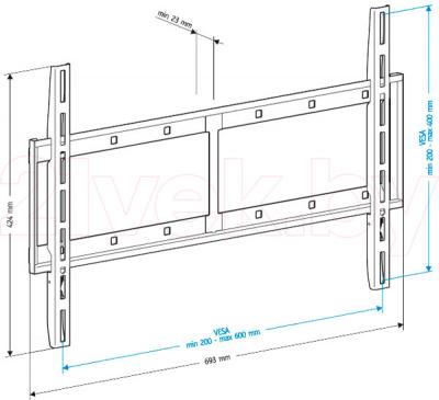 Кронштейн для телевизора Holder LCD-F6607-B