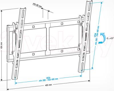 Кронштейн для телевизора Holder LCD-T4609-B