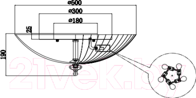 Люстра Maytoni Bonnet C809CL-05CH