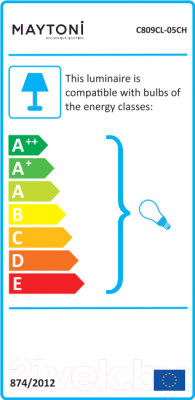 Люстра Maytoni Bonnet C809CL-05CH