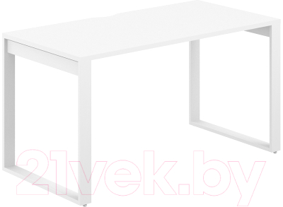 Письменный стол Norden 140x70x75 / AG.105.WH.V.72.WH (белый/белый) - фото