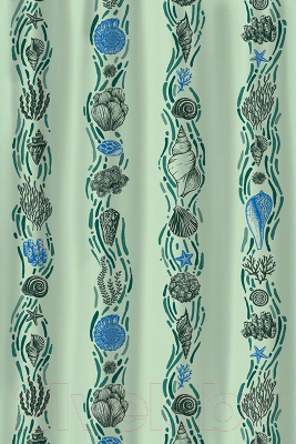 Шторка-занавеска для ванны V-line Ракушки - фото