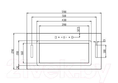 Вытяжка скрытая Schtoff Polar 60