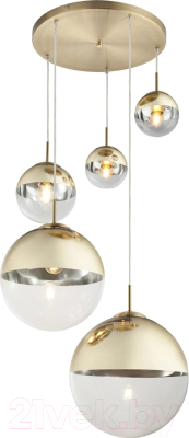 Люстра Toplight Glass TL1203H-05GD - фото