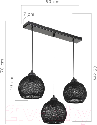 Люстра Toplight Lizbeth TL1612L-03BK