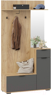 Секция в прихожую ТриЯ Эвита комбинированная Тип 1