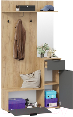 Секция в прихожую ТриЯ Эвита комбинированная Тип 1