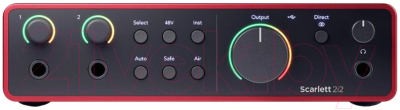 Аудиоинтерфейс Focusrite Scarlett 2i2 4th gen