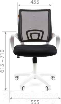 Кресло офисное Chairman 696 (белый/голубой)