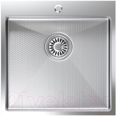 Мойка кухонная Mixline Pro 552930 (сатин нано, с сифоном) - фото