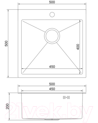 Мойка кухонная Mixline Pro 552931